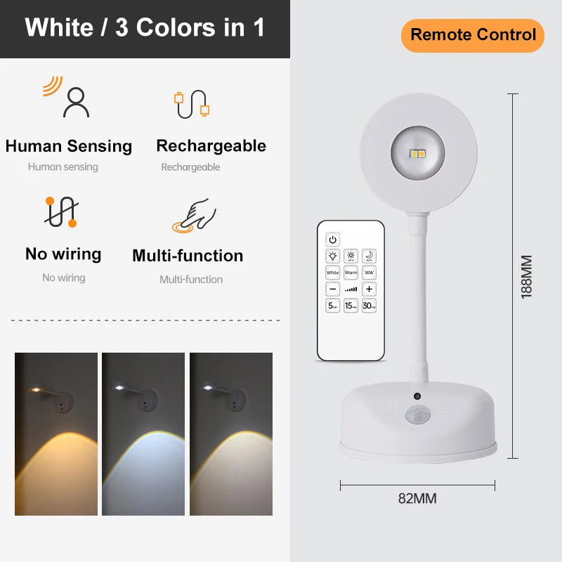 Wireless LED Wall Light – USB Rechargeable Motion Sensor