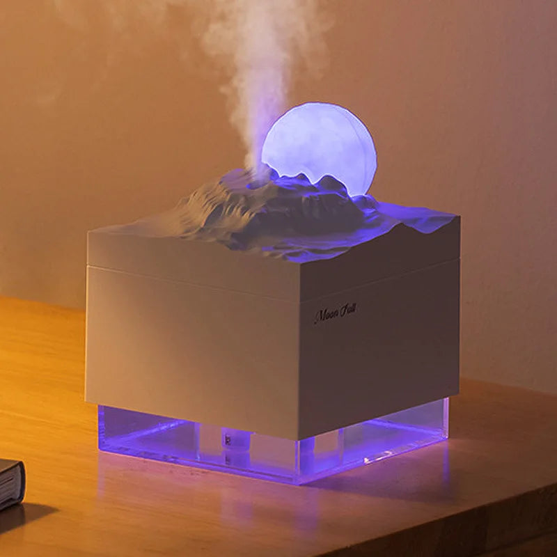 LED Moon Lamp Humidifier – Cool Mist Aroma Night Light
