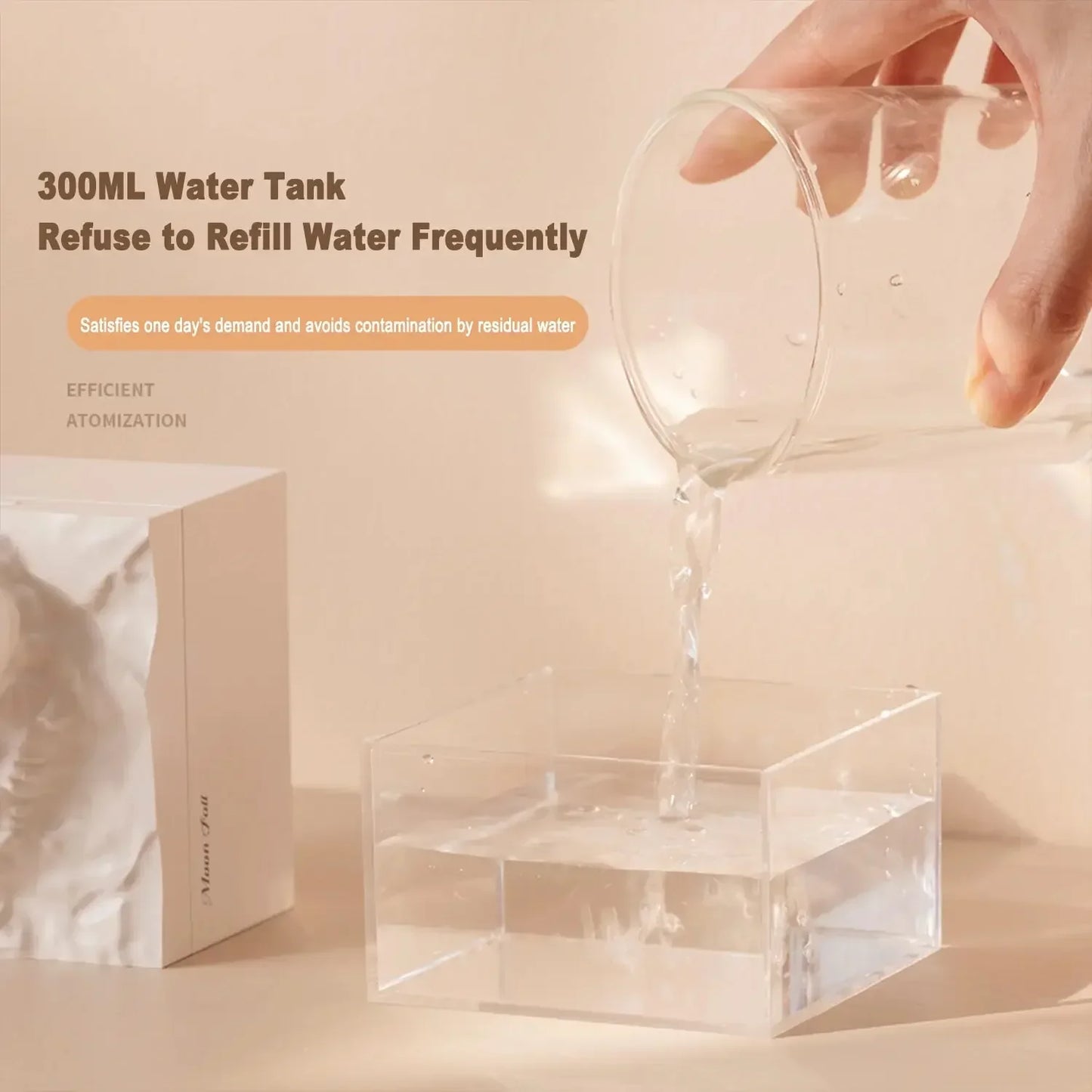 LED Moon Lamp Humidifier – Cool Mist Aroma Night Light