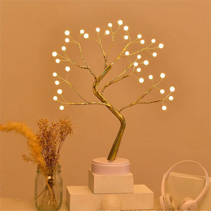 DIY Tabletop Tree Light – LED Night Lamp for Holiday Decor