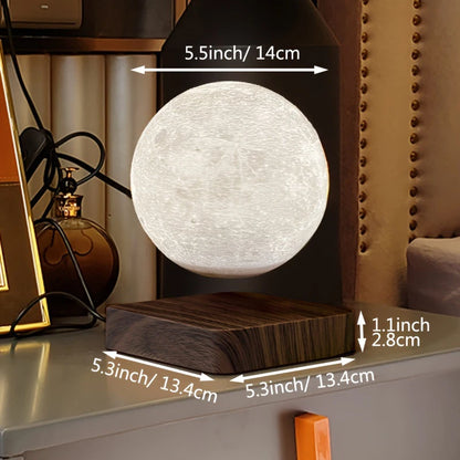 3D Levitating Moon Lamp – Magnetic LED Night Light with Base