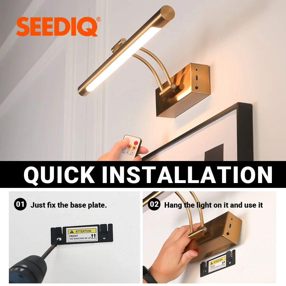 Rechargeable Wireless LED Wall Lamp – 40CM Remote Control