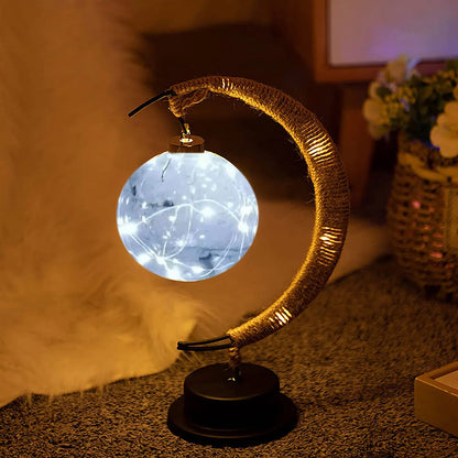 LED Ramadan Moon Desk Lamp – Home Eid Decoration Light