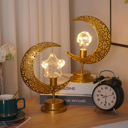LED Ramadan Moon Desk Lamp – Home Eid Decoration Light