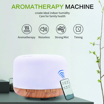 Ultrasonic Aroma Diffuser – Essential Oil LED Mist Humidifier
