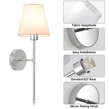 Wireless Rechargeable Wall Lamp – Dimmable Remote Control