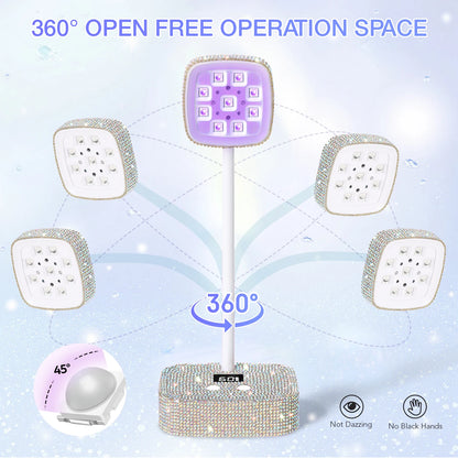 LED UV Nail Lamp – Wireless Rechargeable Touch Sensor Light