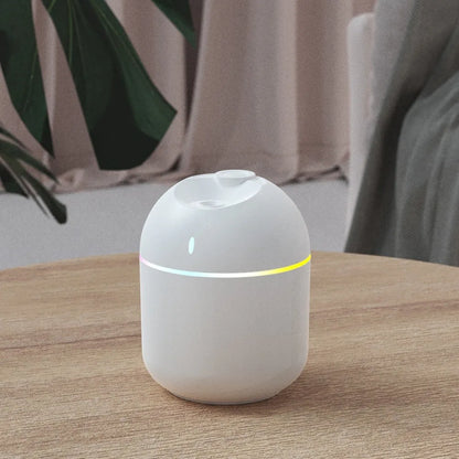 Cool Mist Air Humidifier – 270ML USB Aroma LED Night Light